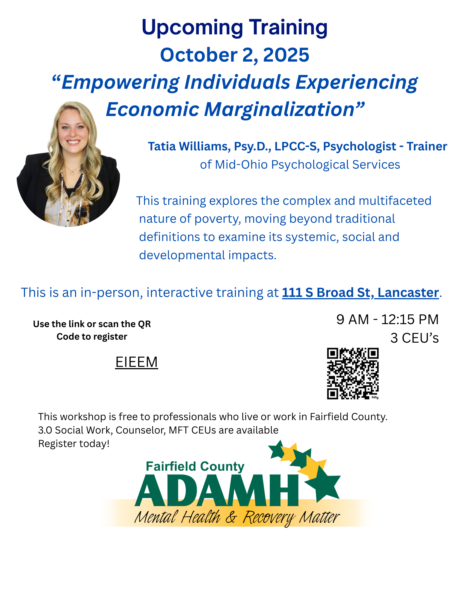 EIEEM Training by Mid-Ohio Psychological Services 2025] ad